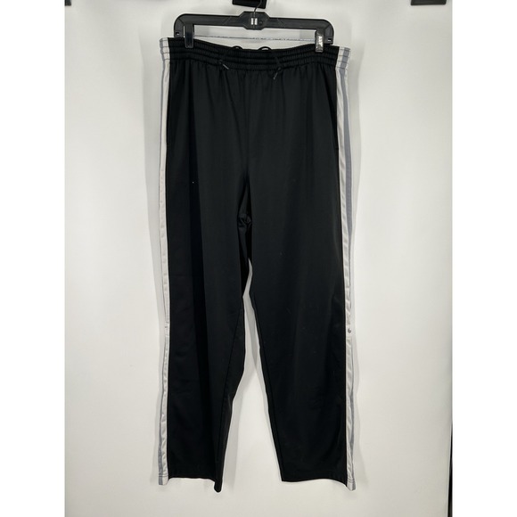 Nike Grey Tag Vintage Y2K Baggy Track Pants Sweatpants Black White Mens Large - Picture 1 of 6